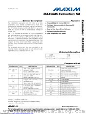 MAX9635EVKIT# datasheet pdf MAXIM - Dallas Semiconductor