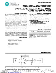 MAX9637 datasheet pdf MAXIM - Dallas Semiconductor