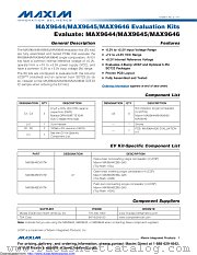 MAX9644EVKIT# datasheet pdf MAXIM - Dallas Semiconductor