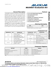 MAX9657EVKIT datasheet pdf MAXIM - Dallas Semiconductor
