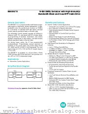 MAX96711GTJ/V+ datasheet pdf MAXIM - Dallas Semiconductor