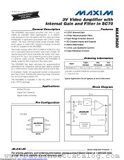 MAX9680AXT+T datasheet pdf MAXIM - Dallas Semiconductor