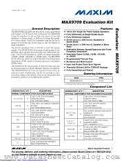 MAX9709EVKIT datasheet pdf MAXIM - Dallas Semiconductor