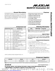 MAX9721EVKIT datasheet pdf MAXIM - Dallas Semiconductor
