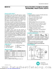 MAX9723CETE+T datasheet pdf MAXIM - Dallas Semiconductor