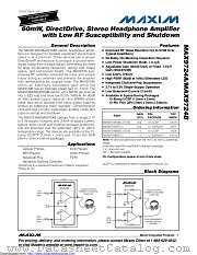 MAX9724BEBC+TG45 datasheet pdf MAXIM - Dallas Semiconductor