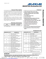 MAX9759EVKIT datasheet pdf MAXIM - Dallas Semiconductor