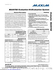 MAX9768EVKIT+ datasheet pdf MAXIM - Dallas Semiconductor