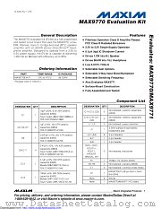 MAX9770EVKIT datasheet pdf MAXIM - Dallas Semiconductor