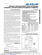 MAX9792 datasheet pdf MAXIM - Dallas Semiconductor