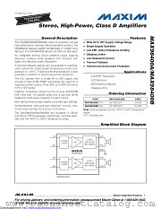 MAX98400B datasheet pdf MAXIM - Dallas Semiconductor