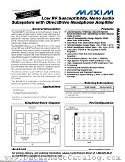 MAX9875ERP+T datasheet pdf MAXIM - Dallas Semiconductor