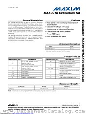 MAX9918EVKIT datasheet pdf MAXIM - Dallas Semiconductor