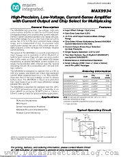 MAX9934TART+ datasheet pdf MAXIM - Dallas Semiconductor
