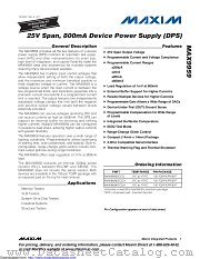 MAX9959FCCQ+WD datasheet pdf MAXIM - Dallas Semiconductor