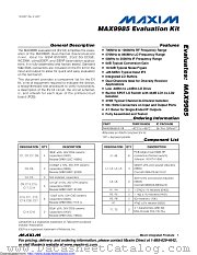 MAX9985EVKIT datasheet pdf MAXIM - Dallas Semiconductor