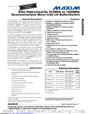 MAX9986AETP+T datasheet pdf MAXIM - Dallas Semiconductor
