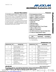 MAX9986AEVKIT datasheet pdf MAXIM - Dallas Semiconductor