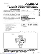 MAX9993ETP+ datasheet pdf MAXIM - Dallas Semiconductor