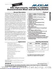 MAX9994ETP+T datasheet pdf MAXIM - Dallas Semiconductor