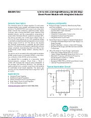 MAXM17543ALJ+ datasheet pdf MAXIM - Dallas Semiconductor