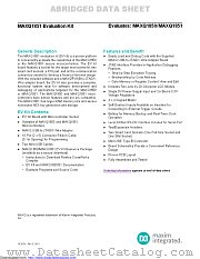 MAXQ1851-KIT datasheet pdf MAXIM - Dallas Semiconductor