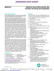 MAXQ1851 datasheet pdf MAXIM - Dallas Semiconductor