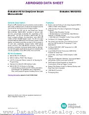 MAXQ1852-KIT datasheet pdf MAXIM - Dallas Semiconductor