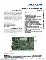 MAXQ2010-KIT datasheet pdf MAXIM - Dallas Semiconductor