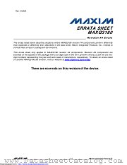 MAXQ3180-RAN+ datasheet pdf MAXIM - Dallas Semiconductor