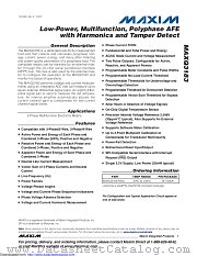 MAXQ3183-RAN+ datasheet pdf MAXIM - Dallas Semiconductor
