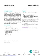 MAXQ610-KIT datasheet pdf MAXIM - Dallas Semiconductor
