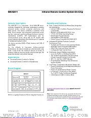 MAXQ611X-UEI+W datasheet pdf MAXIM - Dallas Semiconductor