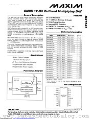 MX7545UQ/883B datasheet pdf MAXIM - Dallas Semiconductor
