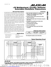 MXL1543CAI+T datasheet pdf MAXIM - Dallas Semiconductor