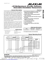 MXL1543BCAI-T datasheet pdf MAXIM - Dallas Semiconductor