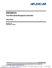 SSC050-01 datasheet pdf MAXIM - Dallas Semiconductor