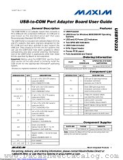 USBTO232+ datasheet pdf MAXIM - Dallas Semiconductor