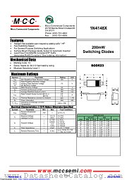 1N4148X datasheet pdf Micro Commercial Components