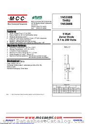 1N5338B datasheet pdf Micro Commercial Components