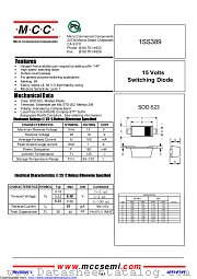 1SS389 datasheet pdf Micro Commercial Components
