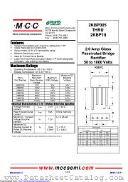 2KBP02 datasheet pdf Micro Commercial Components