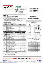 2SB1366F-Y datasheet pdf Micro Commercial Components