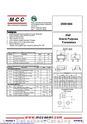 2SB1694 datasheet pdf Micro Commercial Components