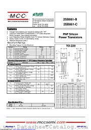 2SB861-B datasheet pdf Micro Commercial Components