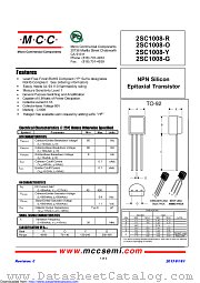 2SC1008-Y datasheet pdf Micro Commercial Components