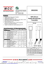 2SC2216 datasheet pdf Micro Commercial Components