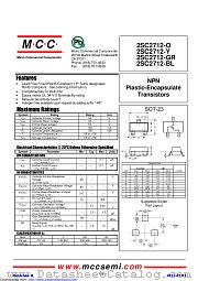 2SC2712-O datasheet pdf Micro Commercial Components