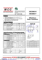 2SC2883-Y datasheet pdf Micro Commercial Components