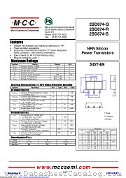 2SD874-S datasheet pdf Micro Commercial Components